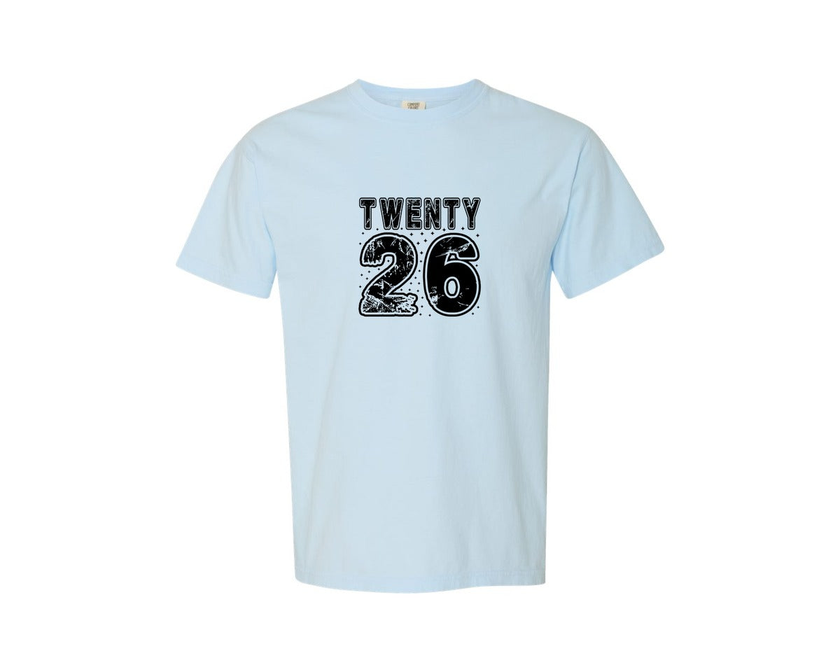 brand:Comfort Colors|color:Chambray|Happy New Year 2026 7 Graphic T-Shirt