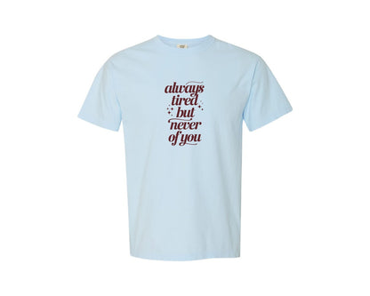 brand:Comfort Colors|color:Chambray|Valentine Love Quote 4 Graphic T-Shirt
