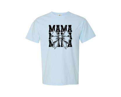brand:Comfort Colors|color:Chambray|Mama Mom Mama Coquette Graphic T-Shirt