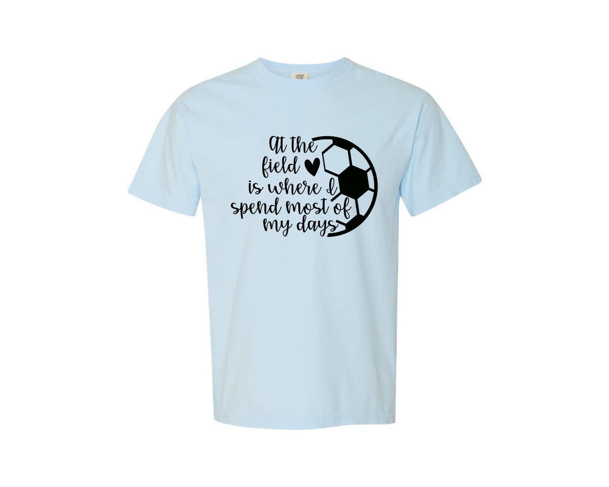 brand:Comfort Colors|color:Chambray|Hockey Mom 13 Graphic T-Shirt