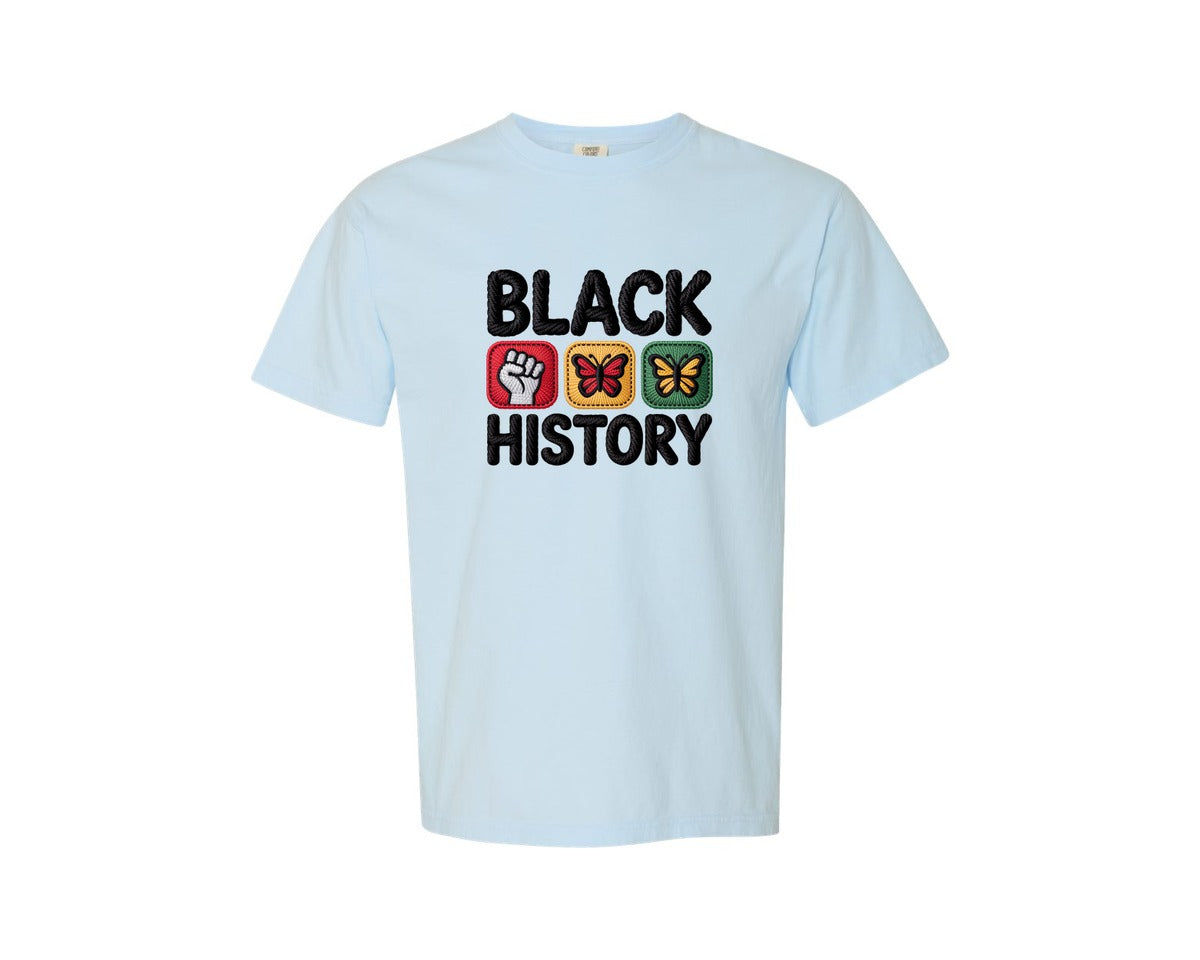 brand:Comfort Colors|color:Chambray|Black History Black History Month 13 Graphic T-Shirt