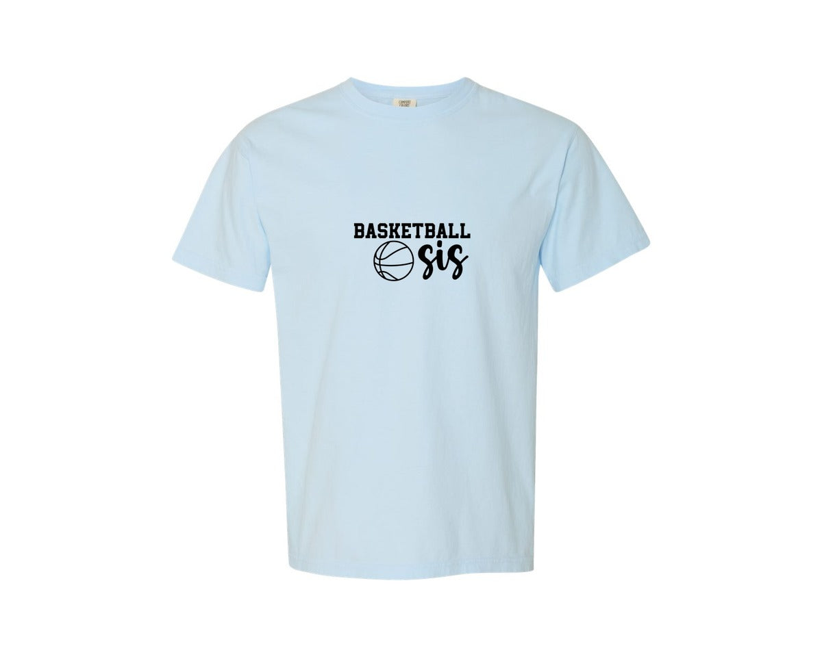 brand:Comfort Colors|color:Chambray|Basketball Sis 2 Graphic T-Shirt