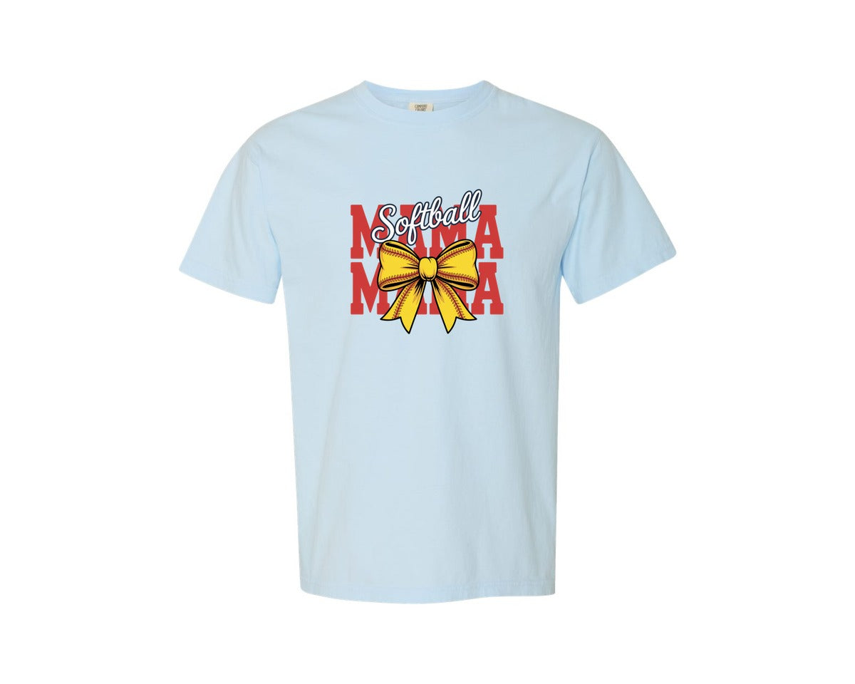 brand:Comfort Colors|color:Chambray|Softball Mama Softball Pngmama Graphic T-Shirt