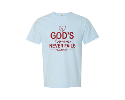 brand:Comfort Colors|color:Chambray|Christian Valentine 3 Graphic T-Shirt