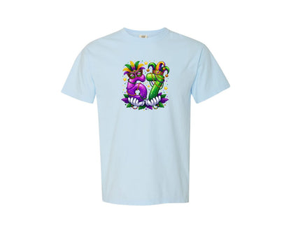 brand:Comfort Colors|color:Chambray|Trendy 67 Mardi Gras Party Design Graphic T-Shirt