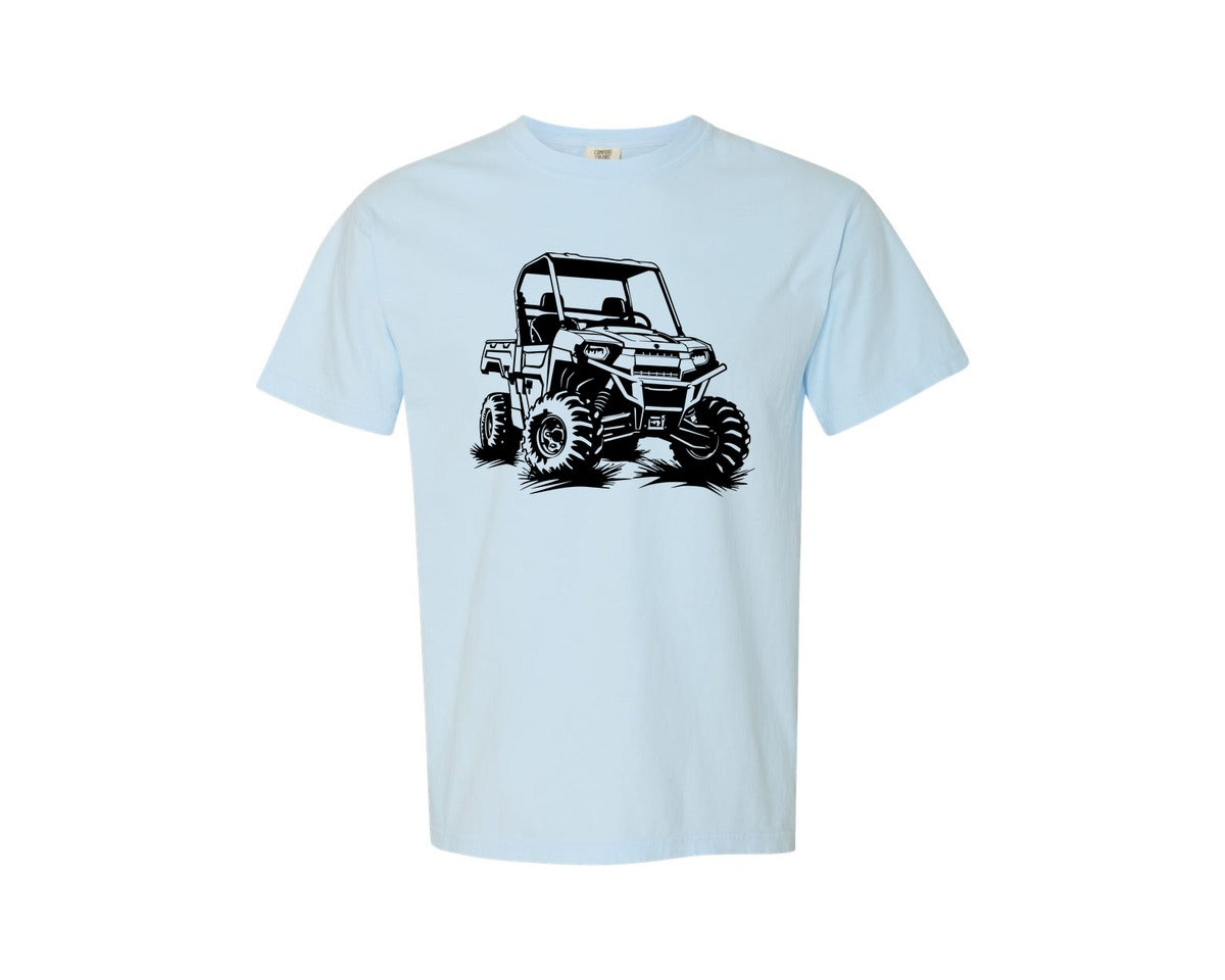 brand:Comfort Colors|color:Chambray|Atv Atv Riding Graphic T-Shirt