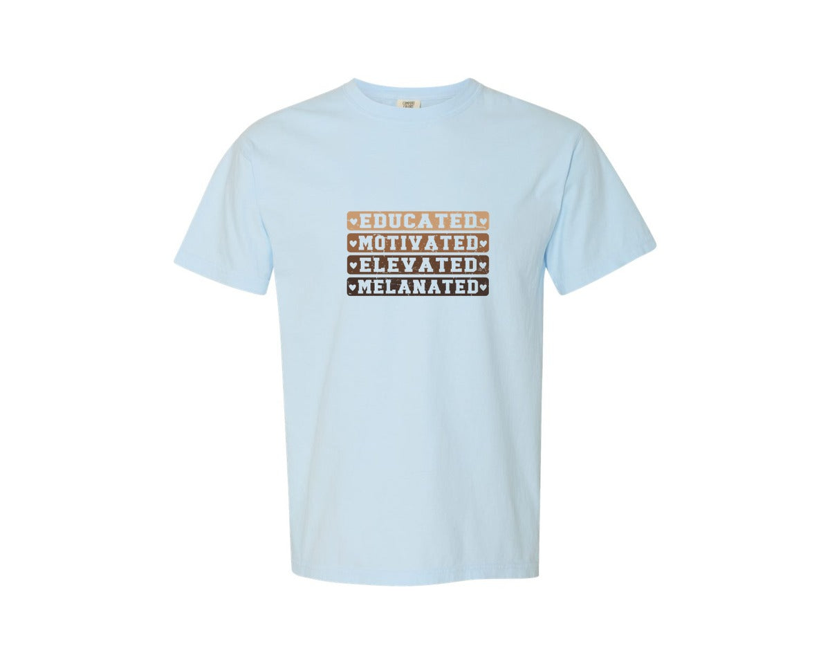 brand:Comfort Colors|color:Chambray|Black History Month 5 Graphic T-Shirt
