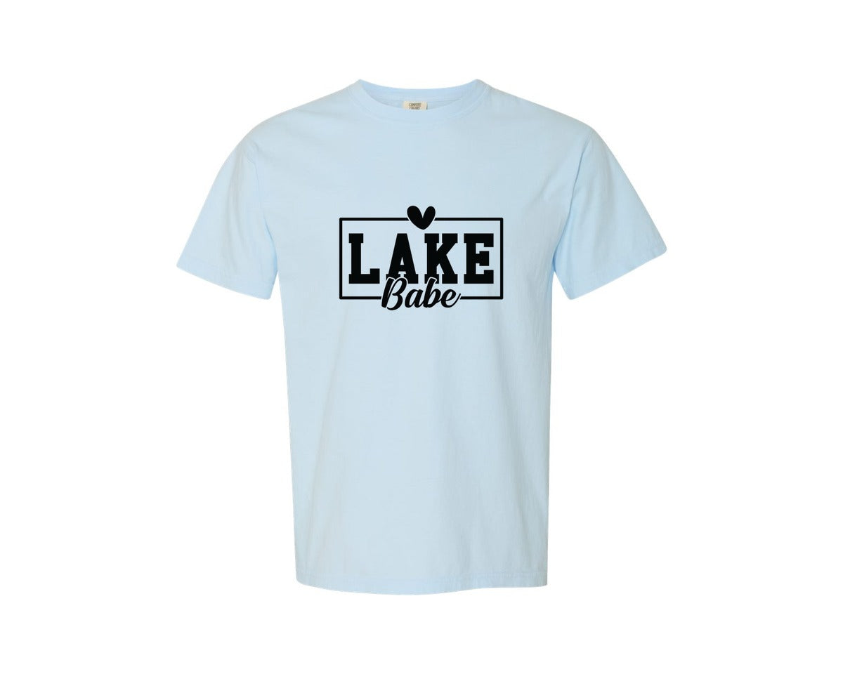 brand:Comfort Colors|color:Chambray|Lake Babe 20 Graphic T-Shirt