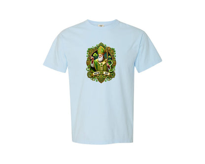 brand:Comfort Colors|color:Chambray|St Patricks Day Saint Patrick Graphic T-Shirt