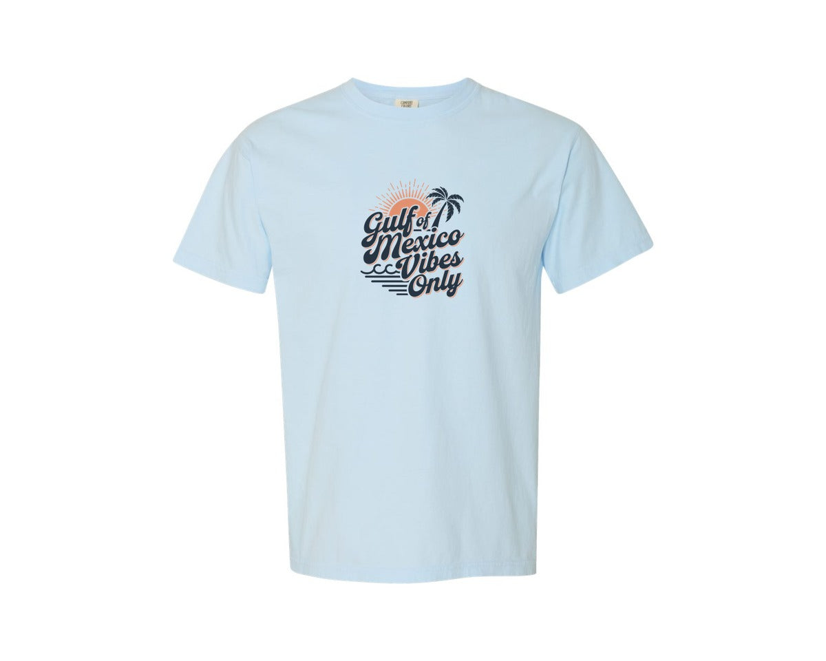 brand:Comfort Colors|color:Chambray|Gulf Of Mexico Vibes Only 4 Graphic T-Shirt