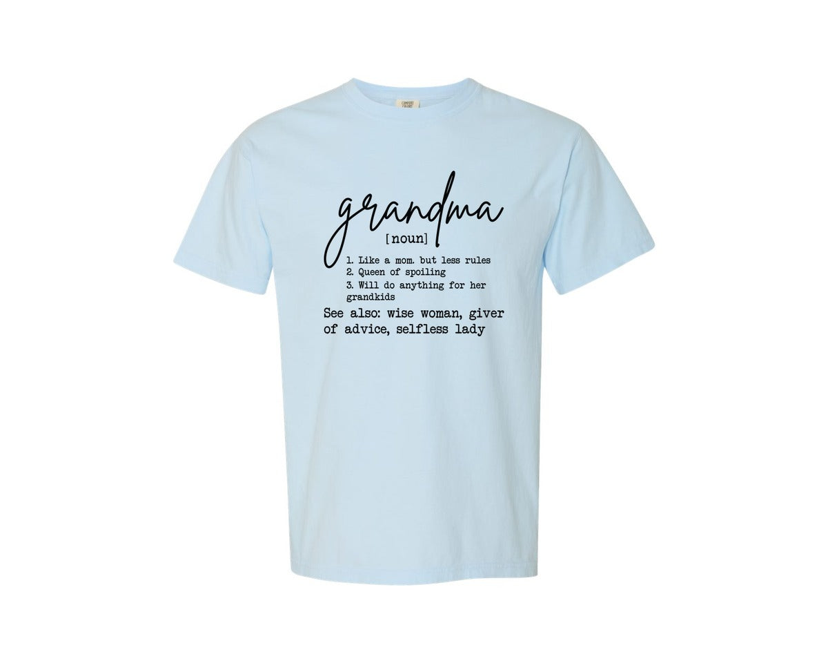 brand:Comfort Colors|color:Chambray|Grandma File 3 Graphic T-Shirt