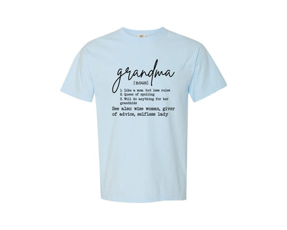 brand:Comfort Colors|color:Chambray|Grandma File 3 Graphic T-Shirt