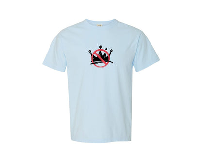 brand:Comfort Colors|color:Chambray|No King Symbol Minimalist Graphic T-Shirt