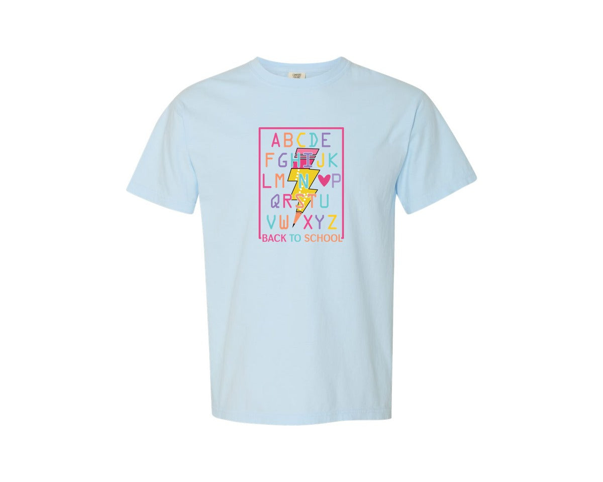brand:Comfort Colors|color:Chambray|Back To School 179 Graphic T-Shirt