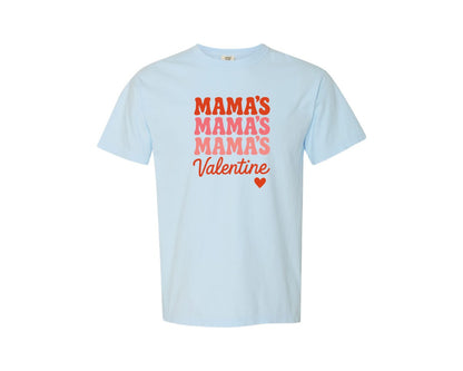 brand:Comfort Colors|color:Chambray|Mamas Valentine 12 Graphic T-Shirt