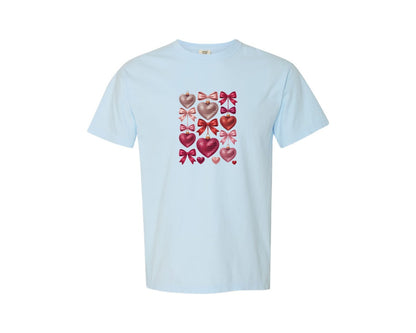 brand:Comfort Colors|color:Chambray|Coquette Valentine Shirt Graphic T-Shirt