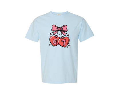 brand:Comfort Colors|color:Chambray|67 Valentines Day Funny 67 Graphic T-Shirt