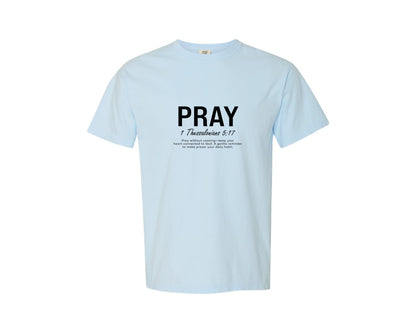 brand:Comfort Colors|color:Chambray|Bible Verse Christian 3 Graphic T-Shirt