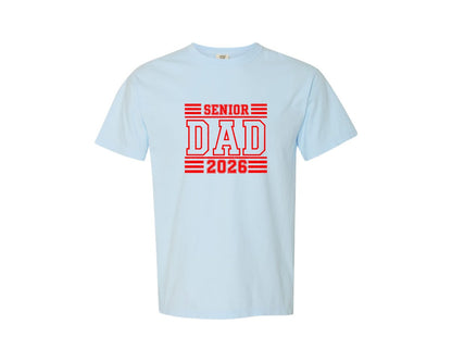 brand:Comfort Colors|color:Chambray|Senior Dad Class Of 2026 Graphic T-Shirt