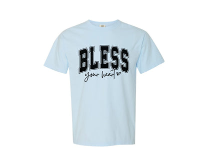 brand:Comfort Colors|color:Chambray|Bless Your Heart Sarcastic Graphic T-Shirt