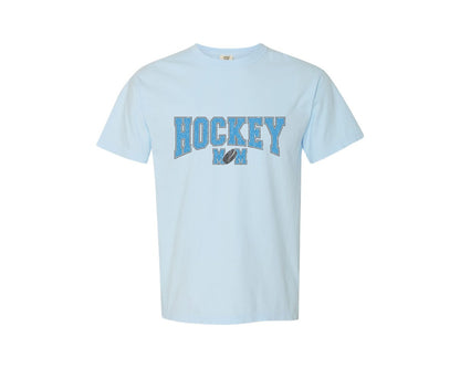 brand:Comfort Colors|color:Chambray|Hockey Mom Sport Mama Graphic T-Shirt