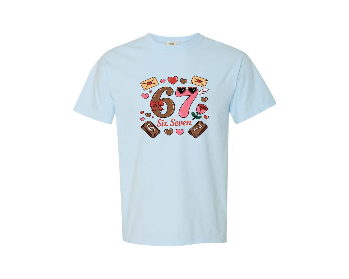 brand:Comfort Colors|color:Chambray|67 Valentines Day Trendy Meme Graphic T-Shirt