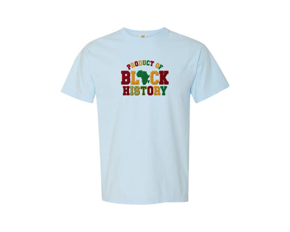 brand:Comfort Colors|color:Chambray|Faux Yarn African Heritage Black History Graphic T-Shirt