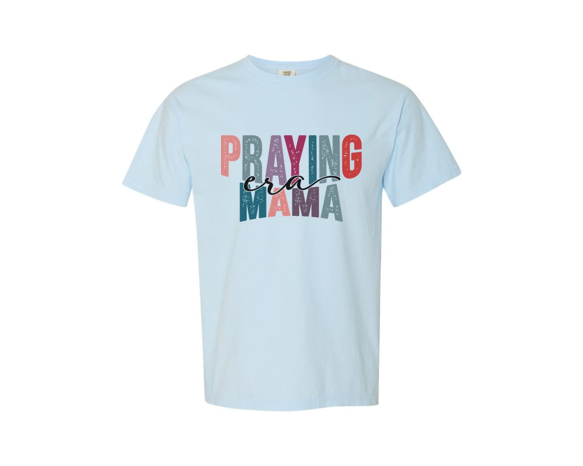brand:Comfort Colors|color:Chambray|Boho Sleeve Christian Mom Shirt Graphic T-Shirt