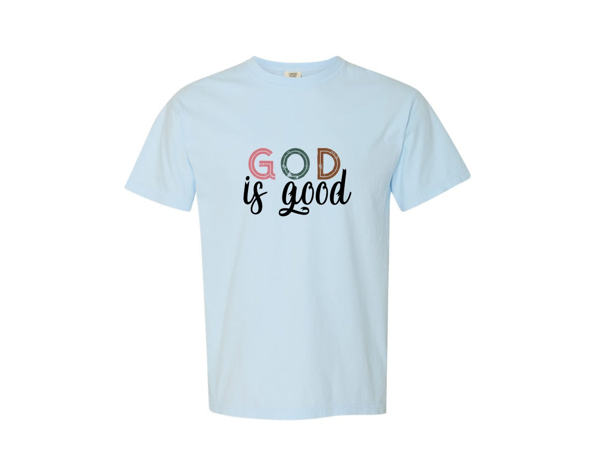 brand:Comfort Colors|color:Chambray|Boho Christian Religious Graphic T-Shirt