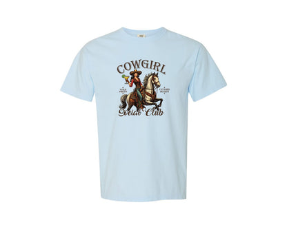 brand:Comfort Colors|color:Chambray|Cowgirl Social Club Cowgirl Graphic T-Shirt