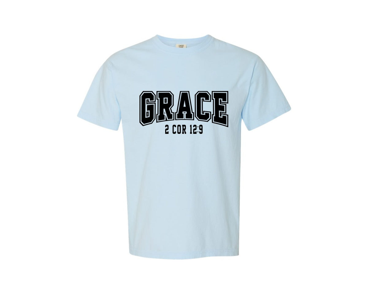 brand:Comfort Colors|color:Chambray|Christian Bundlejesus Svgfaith Graphic T-Shirt