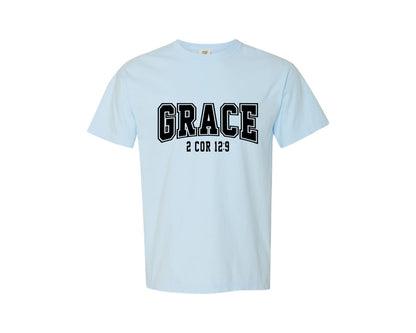 brand:Comfort Colors|color:Chambray|Christian Bundlejesus Svgfaith Graphic T-Shirt
