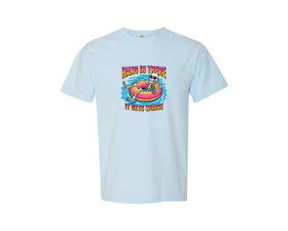 brand:Comfort Colors|color:Chambray|Funny Sarcastic Skulls Graphic T-Shirt