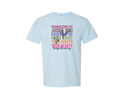 brand:Comfort Colors|color:Chambray|Let Them Let Them Misunderstand Graphic T-Shirt
