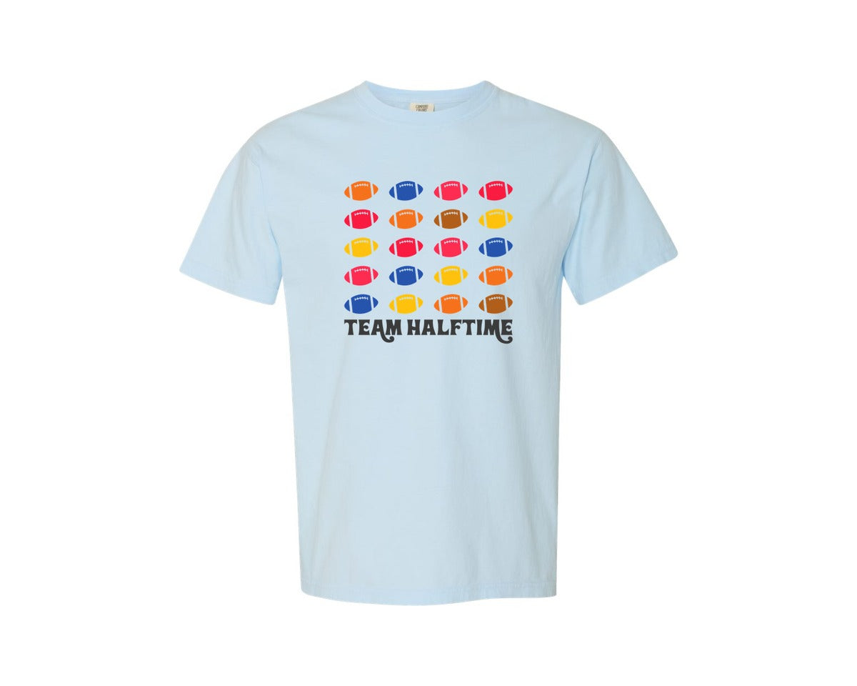 brand:Comfort Colors|color:Chambray|Retro Super Bowl 4 Graphic T-Shirt