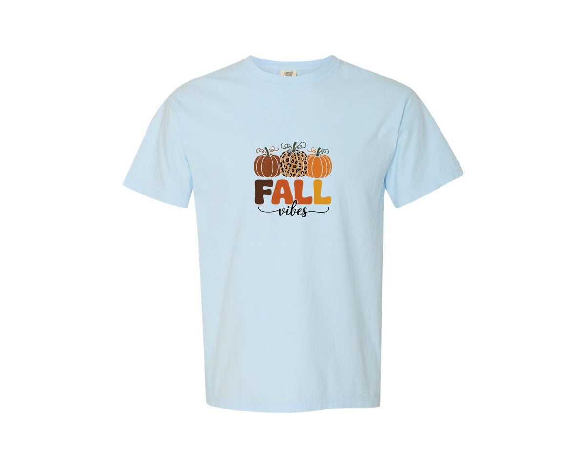 brand:Comfort Colors|color:Chambray|Fall Vibes 3 Graphic T-Shirt