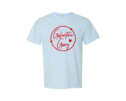 brand:Comfort Colors|color:Chambray|Galentine Gang Valentine 2 Graphic T-Shirt