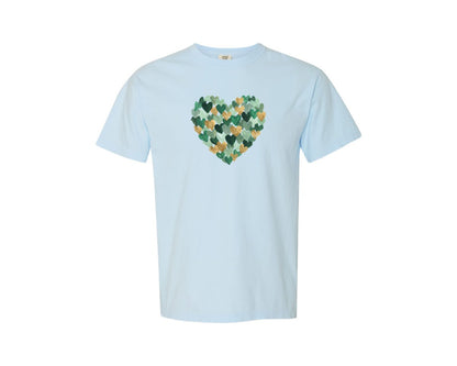 brand:Comfort Colors|color:Chambray|Hand Painted St Patricks Day Love Graphic T-Shirt