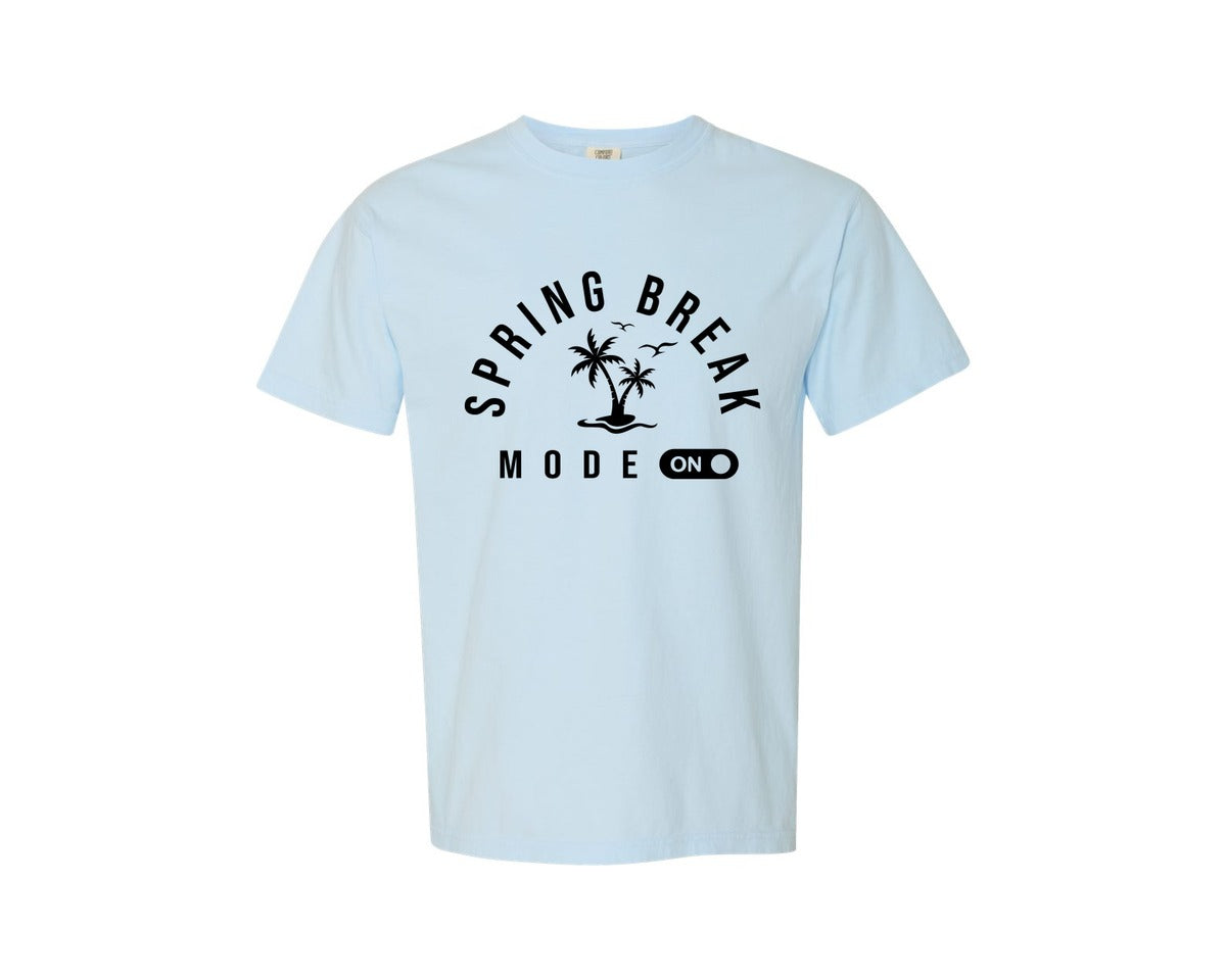 brand:Comfort Colors|color:Chambray|Spring Break Vacation 3 Graphic T-Shirt