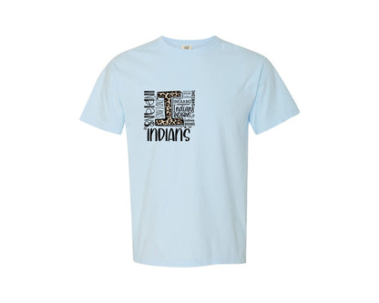 brand:Comfort Colors|color:Chambray|Indians Graphic T-Shirt