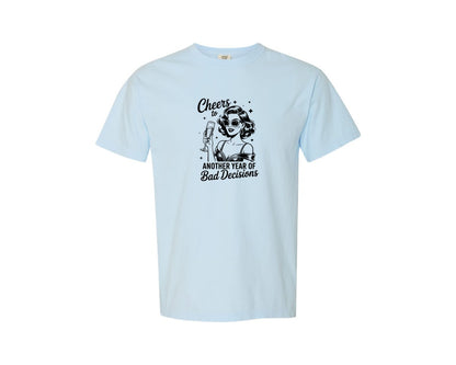 brand:Comfort Colors|color:Chambray|Funny Sarcastic Vintage Funny Girl Graphic T-Shirt