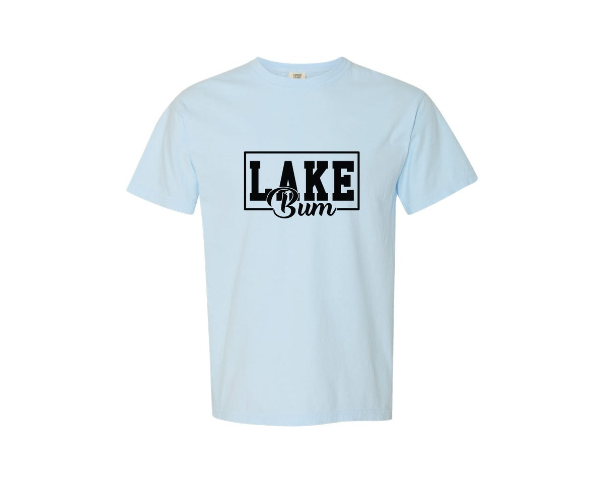 brand:Comfort Colors|color:Chambray|Lake Bum 26 Graphic T-Shirt