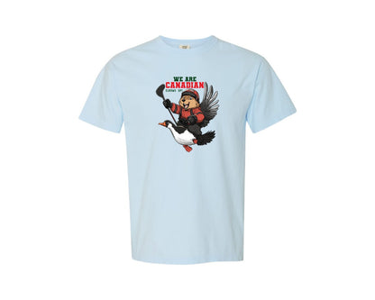 brand:Comfort Colors|color:Chambray|We Are Canada Elbows Up Graphic T-Shirt