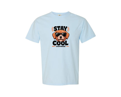 brand:Comfort Colors|color:Chambray|Stay Cool Everywhere Dog Graphic T-Shirt