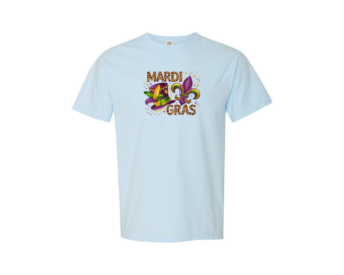 brand:Comfort Colors|color:Chambray|Funny Mardi Gras T Shirt 50 Graphic T-Shirt