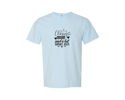 brand:Comfort Colors|color:Chambray|Classy Sassy And A Bit Smart Assy 93 Graphic T-Shirt
