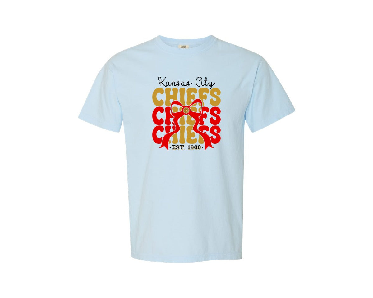 brand:Comfort Colors|color:Chambray|Kansas City Chiefs Graphic T-Shirt
