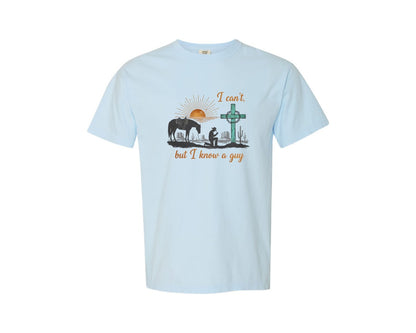 brand:Comfort Colors|color:Chambray|I Cant But I Know A Guy Graphic T-Shirt