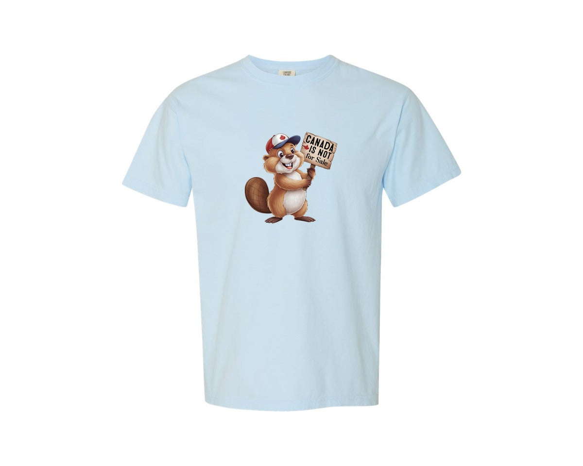 brand:Comfort Colors|color:Chambray|Canada Is Not For Sale Maple Leaf 2 Graphic T-Shirt
