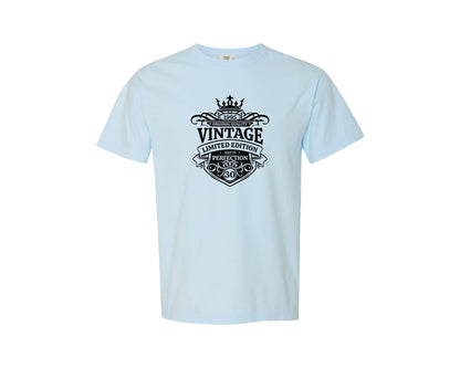 brand:Comfort Colors|color:Chambray|Vintage 1995 Happy 30Th Birthday Graphic T-Shirt